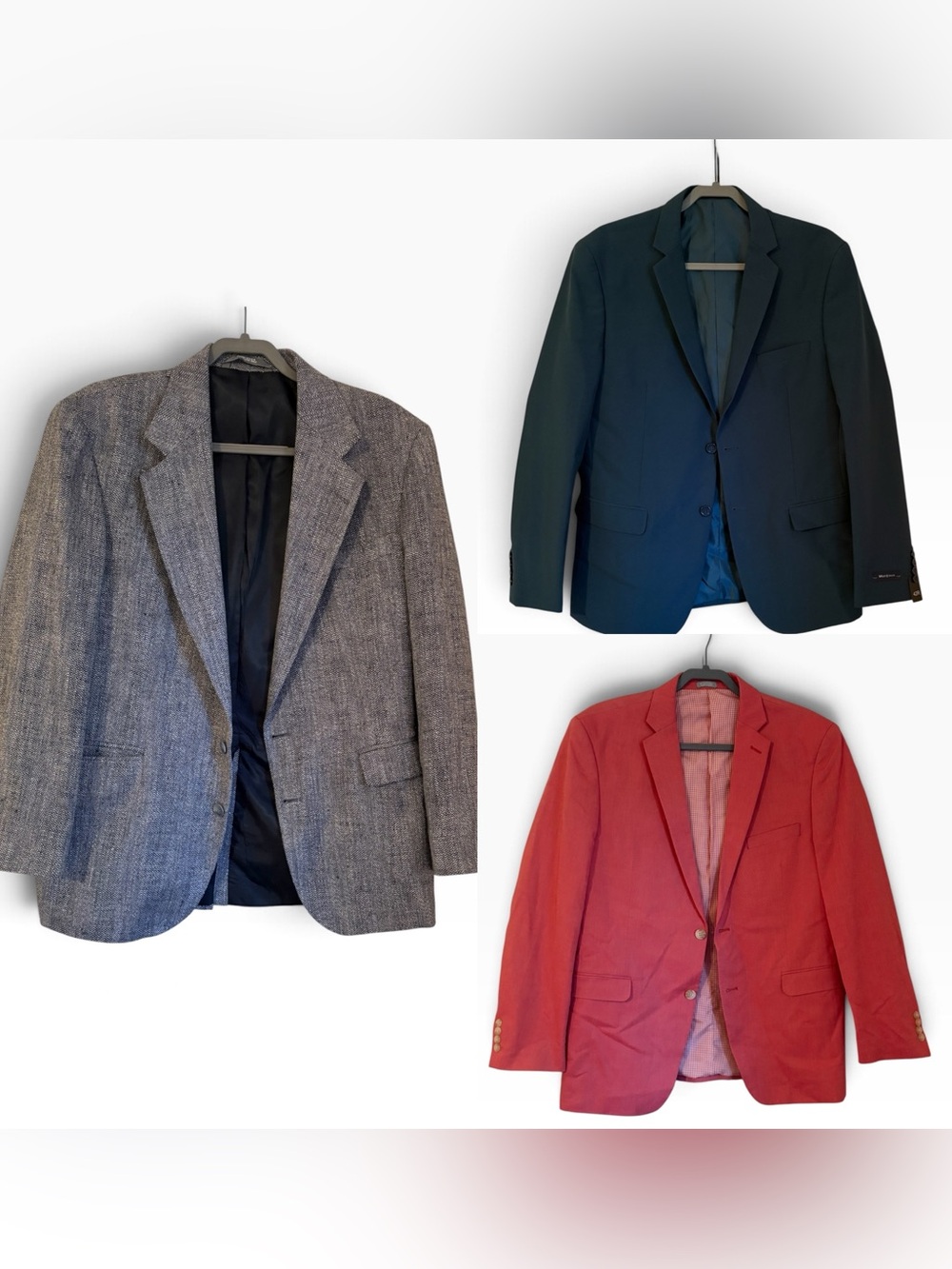 Lot of 3 Men’s Sports Coats Blazers 42R (Large)